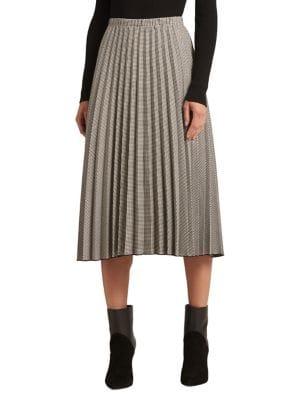 Donna Karan Pleated A-line Skirt