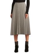 Donna Karan Pleated A-line Skirt