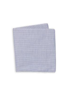 Black Brown Textured Cotton Pocket Square