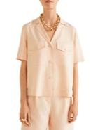 Mango Boxy Utility Blouse