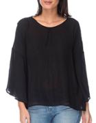 B Collection By Bobeau Relaxed Flared-sleeve Blouse