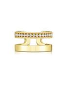 Roberto Coin Double Symphony Diamond & 18k Yellow Gold Ring