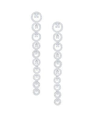 Creativity Swarovski Crystal Linear Drop Earrings