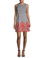 Laundry By Shelli Segal Gingham Plaid Dress