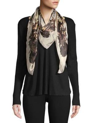 Collection 18 Dreamy Floral Square Scarf