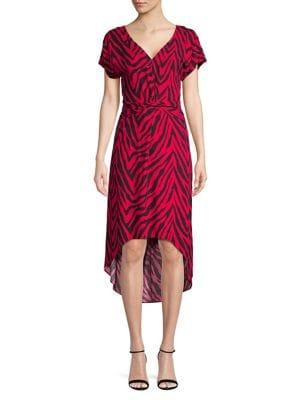 Highline Collective Printed Dolman-sleeve Midi Dress