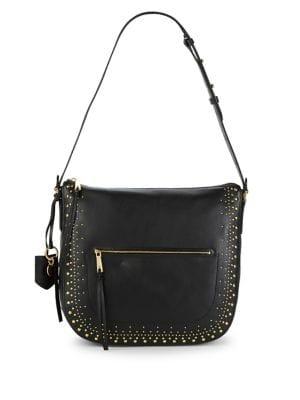 Cole Haan Marli Stud Leather Hobo Bag
