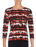 Rafaella Abstract Patterned Top