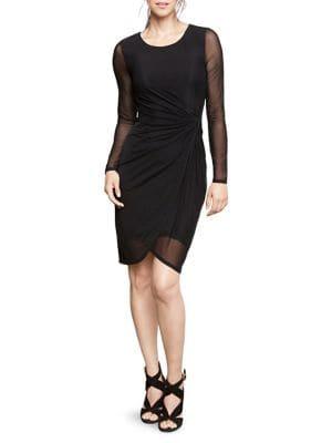 Karen Kane Twiggy Twist Front Sheath Dress