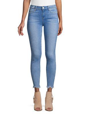 Paige Jeans Verdugo Frayed Hem Skinny Jeans