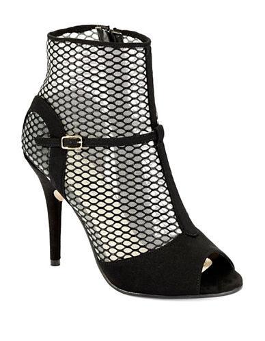 Caparros Caparros Mesh Peep Toe Ankle Booties