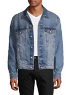 Calvin Klein Jeans Spread Collar Denim Jacket
