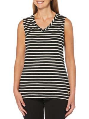 Rafaella V-neck Striped Tank