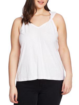 1.state Plus V-neck Sleeveless Top