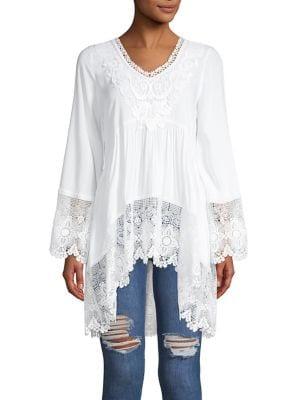 Cupio Dramatic Lace Tunic