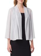 Tahari Arthur S. Levine Draped Sheer Chiffon Shawl