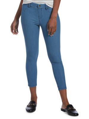 Hue Plus Ankle Slit Essential Denim Capri Pants