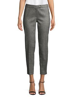 Anne Klein Linen-blend Twill Pants