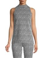 Michael Michael Kors Petite Plaid Split Hem Tunic