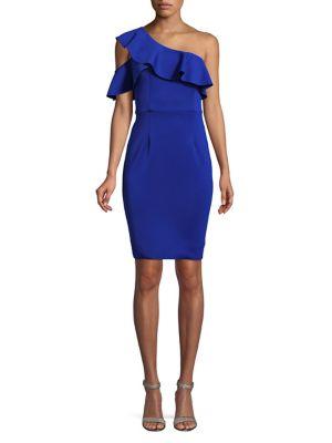 Betsy & Adam Ruffled Bodycon Dress