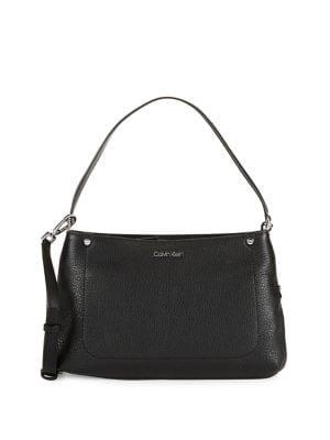Calvin Klein Jackson Leather Shoulder Bag