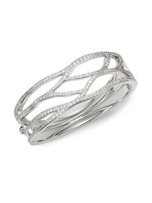 Nadri Corsage Drama Crystal Bangle Bracelet