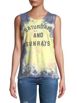 White Crow Saturdays And Sunrays Cotton Tank Top