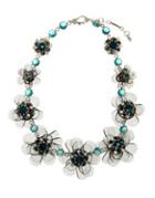 Jenny Packham Crystal Flower Necklace