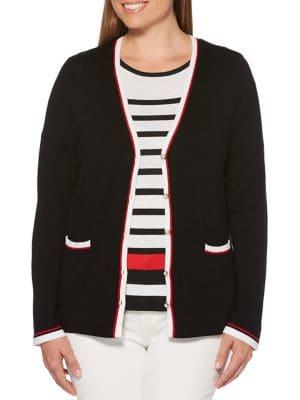 Rafaella Classic Long-sleeve Cardigan
