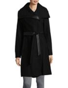 Vince Camuto Textured Wrap Coat