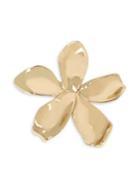 Robert Lee Morris Goldtone Sculptural Flower Brooch In Gift Box