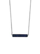 Effy Sterling Silver & Sapphire Bar Pendant Necklace