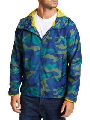 Nautica Camo & Anchor Hooded Jacket