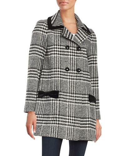 Cece Houndstooth Wool-blend Coat