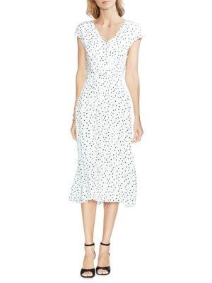 Vince Camuto Daybreak Polka Dot A-line Dress