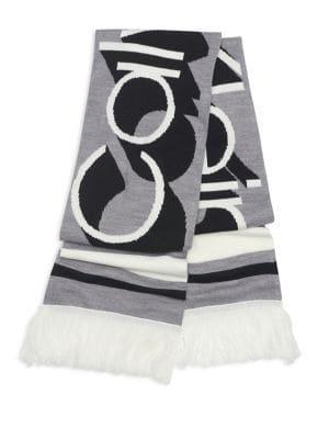 Calvin Klein Graphic Logo Jacquard Scarf