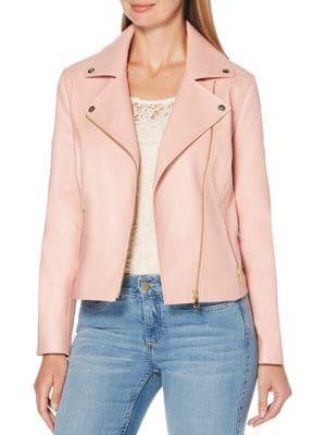 Rafaella Notch Lapel Moto Jacket
