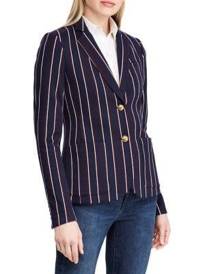 Lauren Ralph Lauren Petite Striped Jacquard Blazer