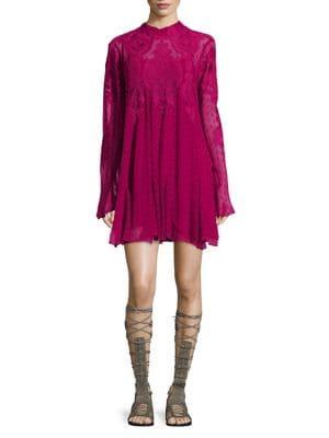 Free People Mesh Patterned Dress