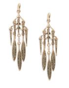 Design Lab Lord & Taylor Multi Drop Chandelier Earrings