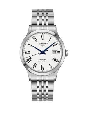 Longines Record Stainless Steel Watch