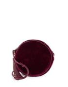 Sole Society Velvet Circle Crossbody Bag