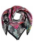 Fraas Luxe Paisley Silk Square Scarf