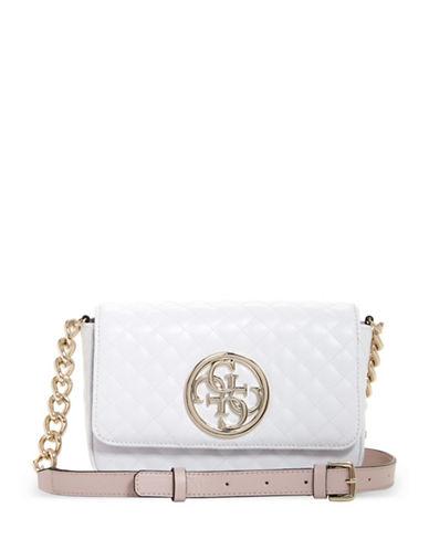 Guess Chainlink Accented Quilted Crossbody Bag