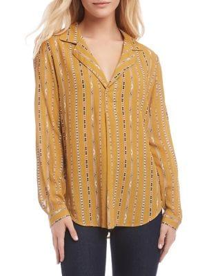 Karen Kane Long-sleeve Placket Shirt
