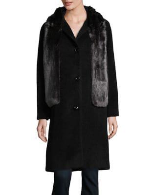 Jones New York Faux Fur Stole Jacket