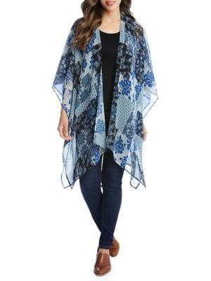 Karen Kane Sheer Floral Kimono