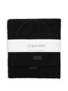 Calvin Klein Thermal-stitch Hat & Scarf Set