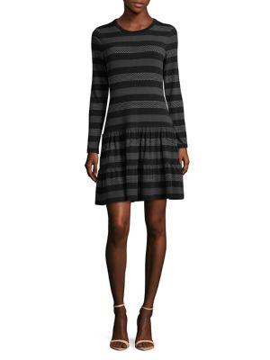 Michael Michael Kors Petite Stripe Dot Mini Dress