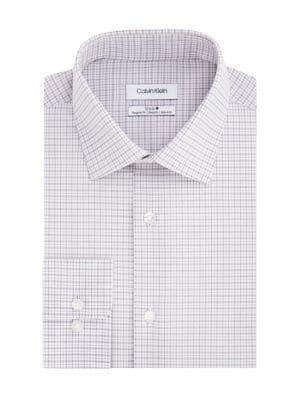 Calvin Klein Regular-fit Checkered-print Dress Shirt